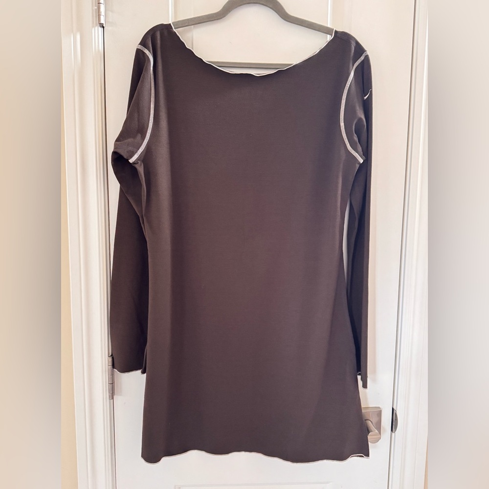 Y2K Nike Dri Fit long sleeve performance dress L Brown Tennis Beach Athleisure